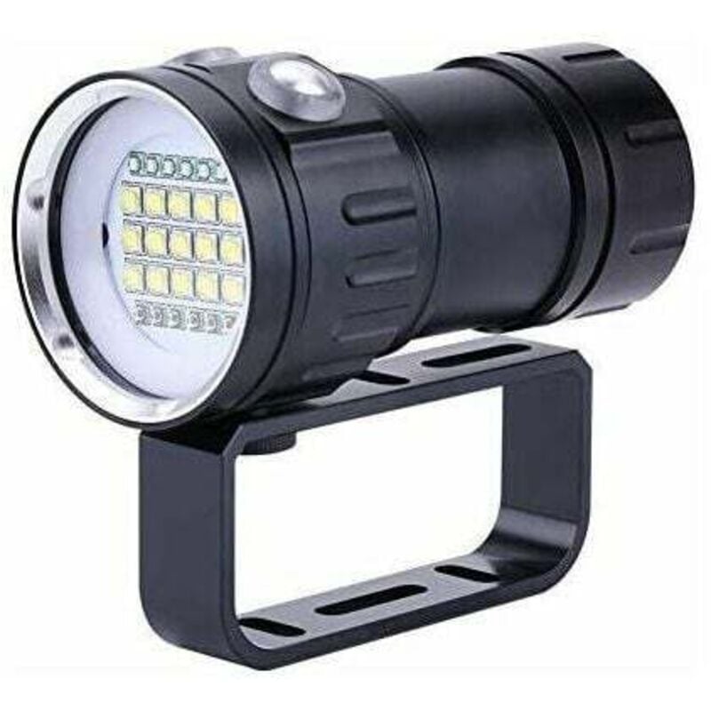 foto del prodotto dpzo torcia subacquea impermeabile ipx8 18000lm, profondit 80 metri, ideale per fotografia e video subacquei.