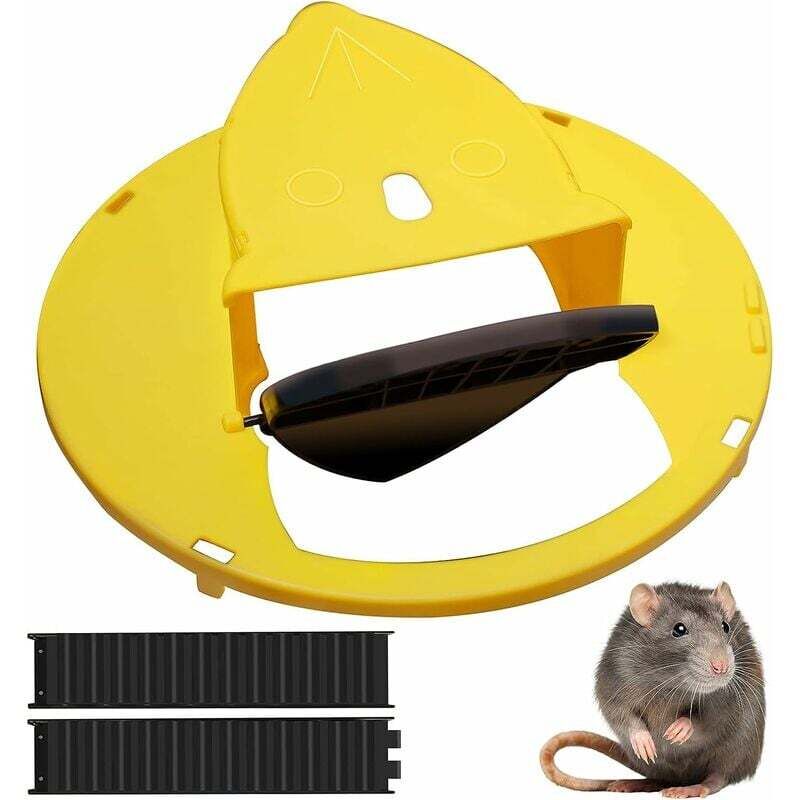 foto del prodotto dpzo trappola per topi, secchio per ratti, coperchio scorrevole, trappola per topi, secchio ribaltabile, compatibile con bilancia, trappola per
