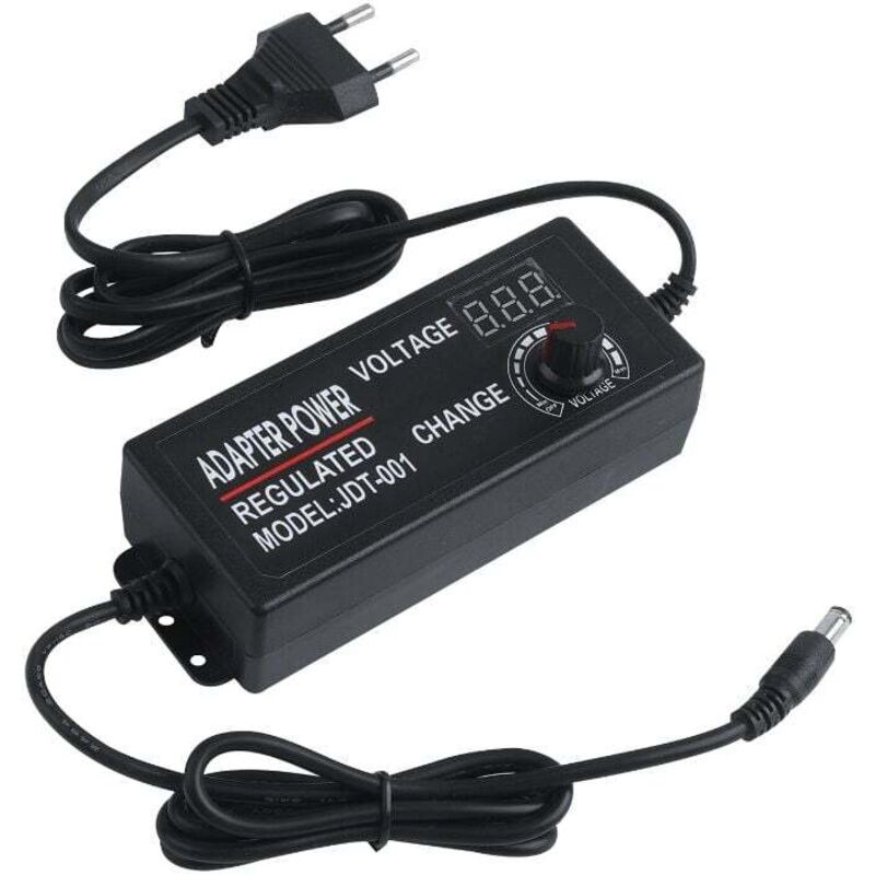 foto del prodotto dpzo trasformatore di illuminazione regolabile dc3 24v 3a 15w 72w con alimentatore regolabile, adattatore di commutazione con display, driver led