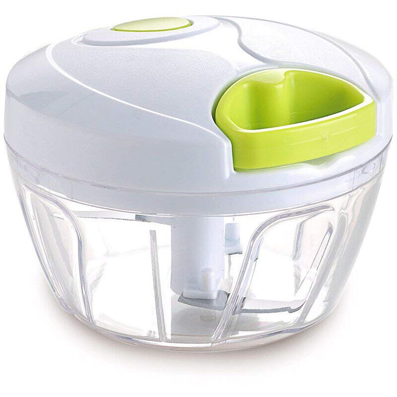 foto del prodotto dpzo tritatutto manuale per verdure, frutta, noci, cipolle, tritatutto manuale, frullatore, mixer, robot da cucina 2 tazze 
