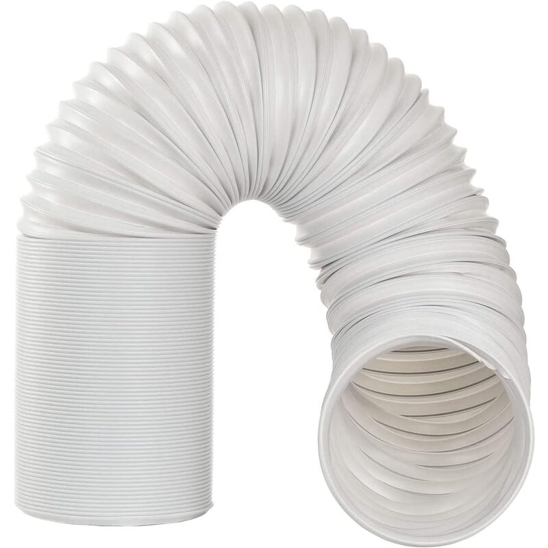 foto del prodotto dpzo tubo flessibile per condizionatore d aria locale mobile in pvc da 2 m, per installazione in senso antiorario 13 cm 