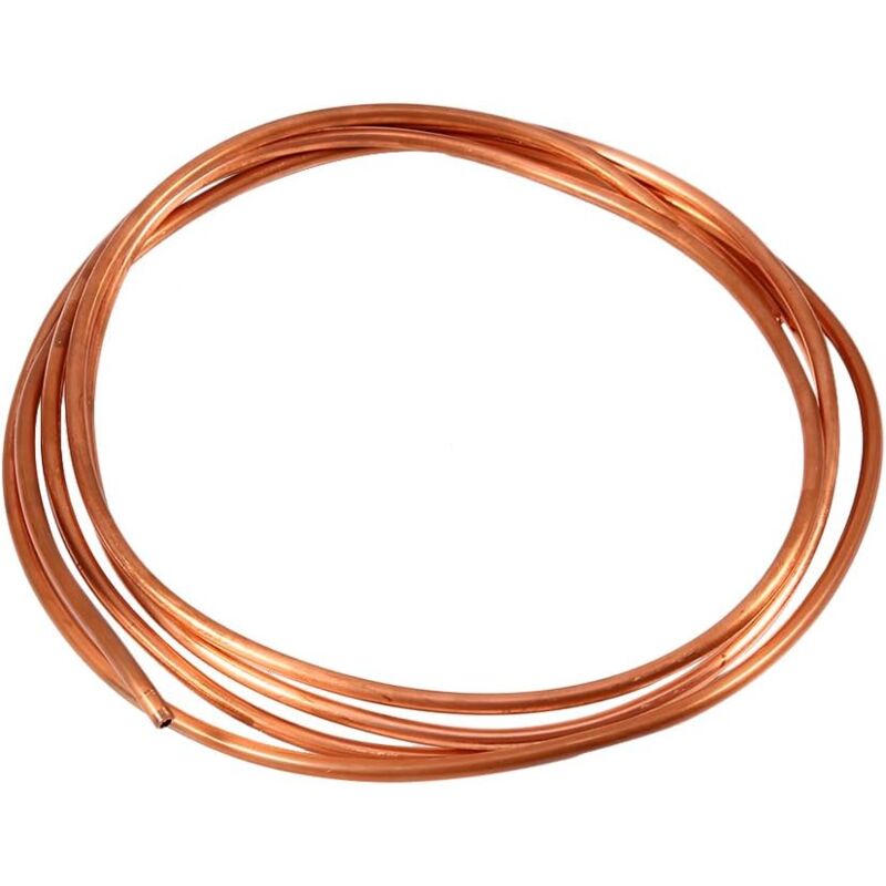 foto del prodotto dpzo tubo in rame morbido, rotolo da 2 m, diametro esterno 4 mm x diametro interno 3 mm, per impianti di refrigerazione diametro esterno 4 mm,