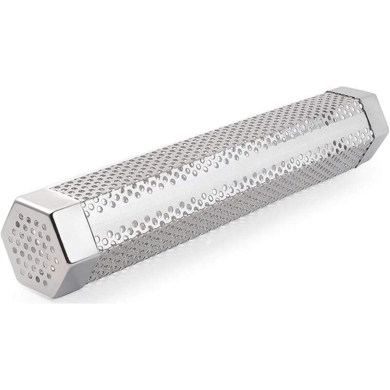 foto del prodotto dpzo tubo per affumicatore per barbecue, generatore di fumo freddo in acciaio inossidabile per barbecue
