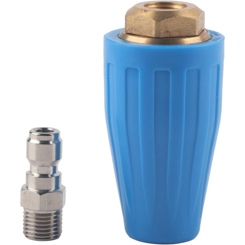 foto del prodotto dpzo ugello turbo rotante per idropulitrice, 4,0 gpm, 3600 psi, accessorio per la pulizia con sgancio rapido