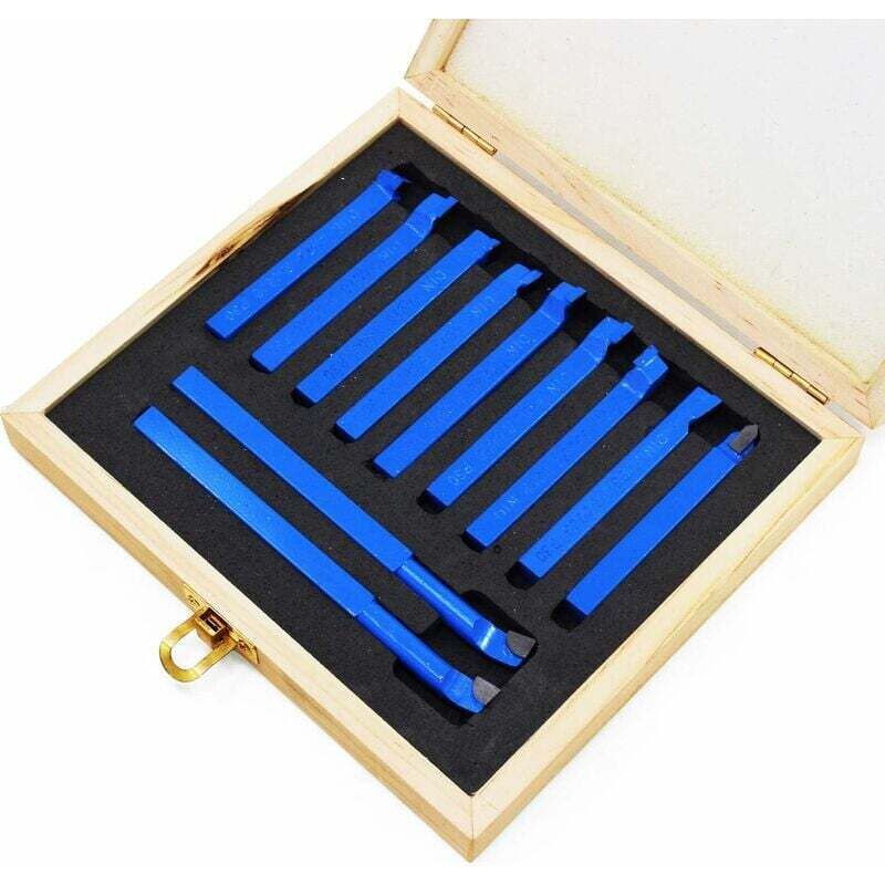 foto del prodotto dpzo utensile da taglio con punta in carburo punte per tornio per saldatura tornitura fresatura taglio per utensili per tornio in metallo 11 pezzi