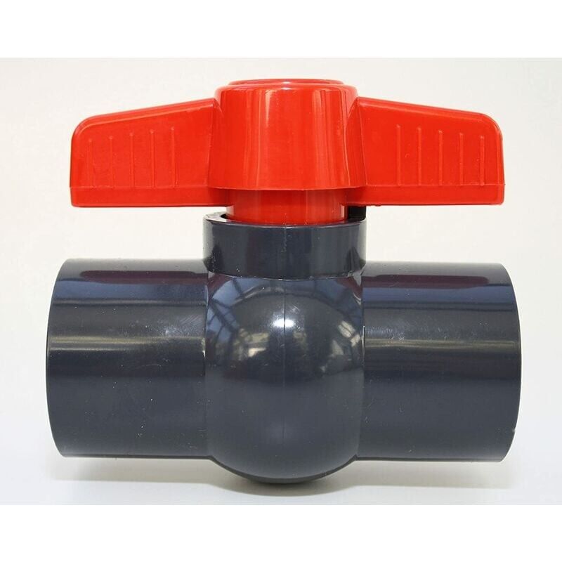foto del prodotto dpzo valvola a sfera 50 mm con 2 manicotti adesivi 1 1 2 in pvc, u 10 bar