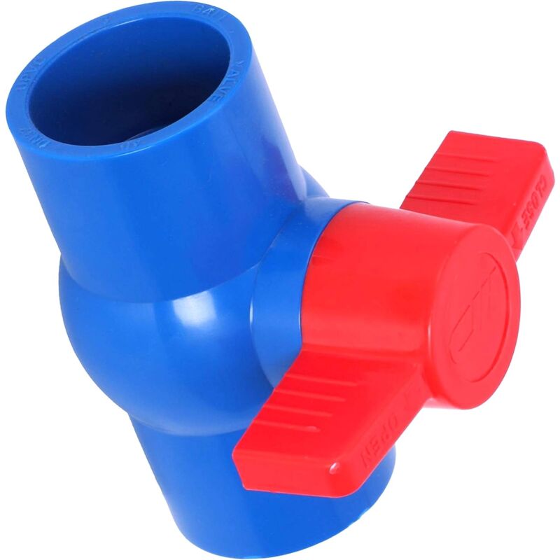 foto del prodotto dpzo valvole a maniglia rossa valvola a sfera in pvc u, 40 mm x 40 mm