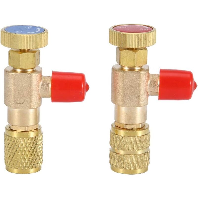 foto del prodotto dpzo valvole di sicurezza per liquido r410a r22, adattatore di sicurezza per refrigerante per aria condizionata da 1 4 , valvola di carica del