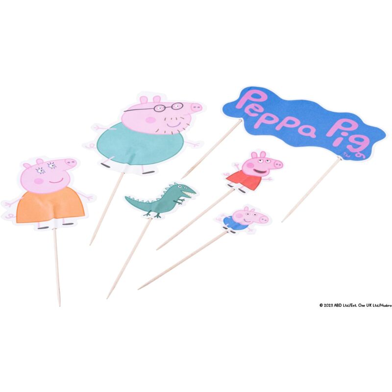 foto del prodotto dr.oetker peppa pig set pratico da 12 pezzi, decorazione per compleanni e occasioni speciali, perfetto per cuocere con bambini e fan di peppa pig