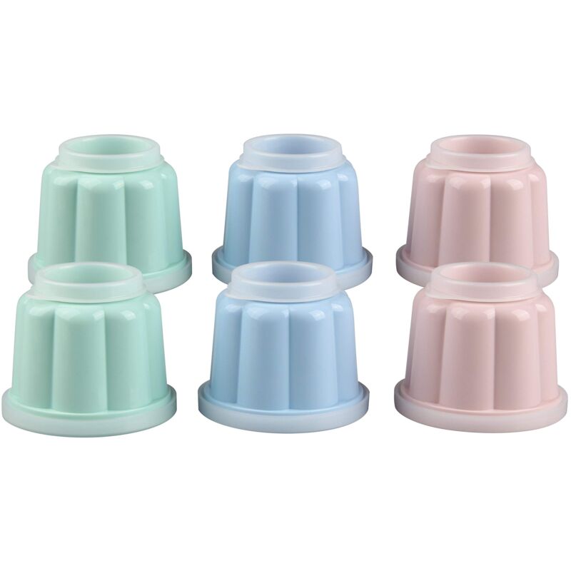 foto del prodotto dr oetker stampini in plastica per budini e dolci al cucchiaio 7,5x6,2 cm con sigilli su entrambe le estremit conf da 6 pz, 2 rosa, 2 verdi e 2