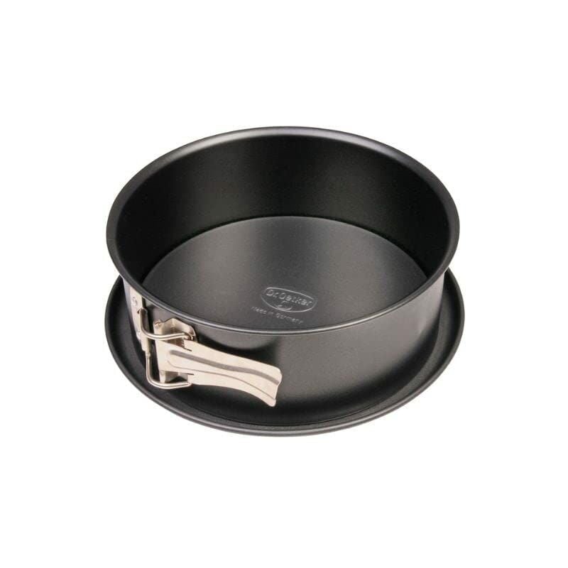 foto del prodotto dr.oetker tortiera apribile con fondo piatto 18 cm, tradition, rivestimento antiaderente colore nero , quantit 1 pezzo, alluminio