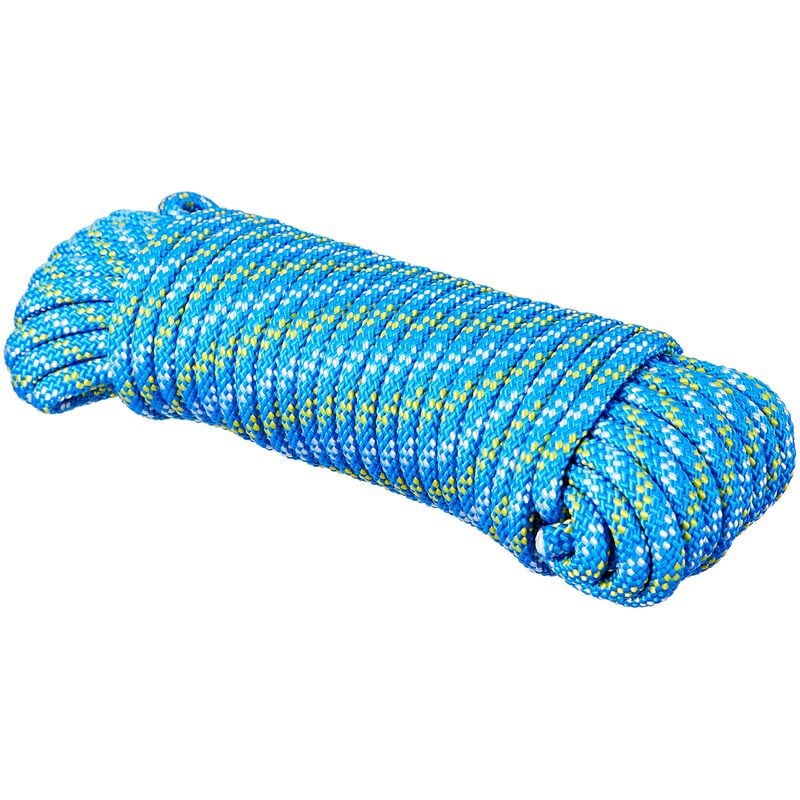 foto del prodotto dr60 corda intrecciata in polipropilene 450 kg diametro 6 mm lunghezza 15 m blu chapuis
