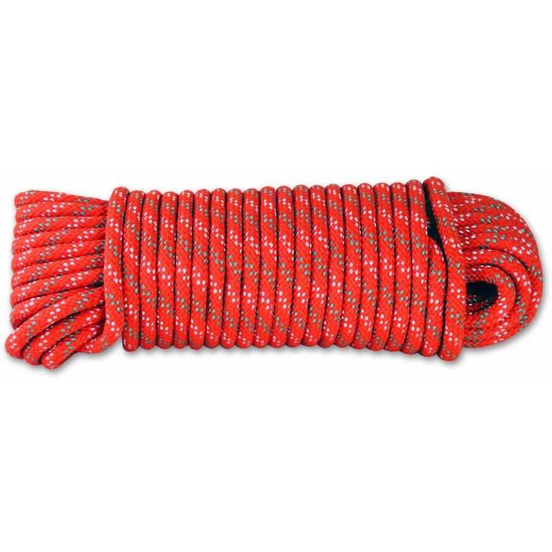 foto del prodotto dr62 corda intrecciata in polipropilene 450 kg diametro 6 mm lunghezza 15 m arancione chapuis