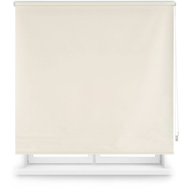 foto del prodotto draco tenda a rullo oscurante beige, 100 x 175 cm larghezza x altezza dimensioni del tessuto 97 x 170 cm. tende termiche oscuranti blindecor
