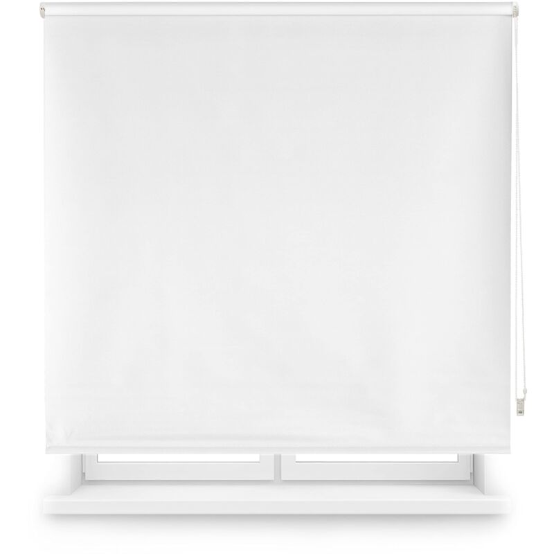 foto del prodotto draco tenda a rullo oscurante bianco sporco, 160 x 230 cm larghezza x altezza dimensioni del tessuto 157 x 225 cm. tende termiche oscuranti