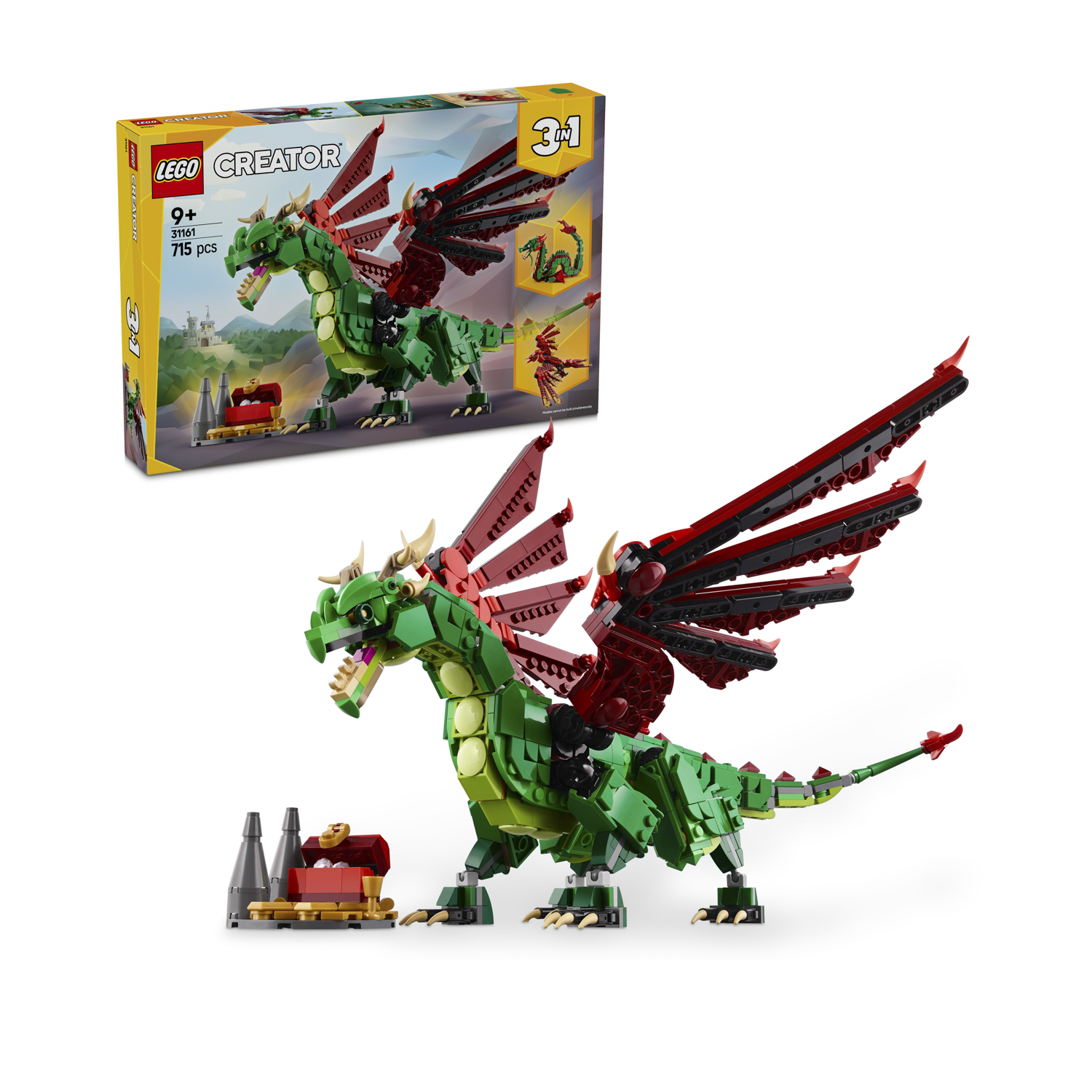 foto del prodotto drago medievale lego creator 3 in 1