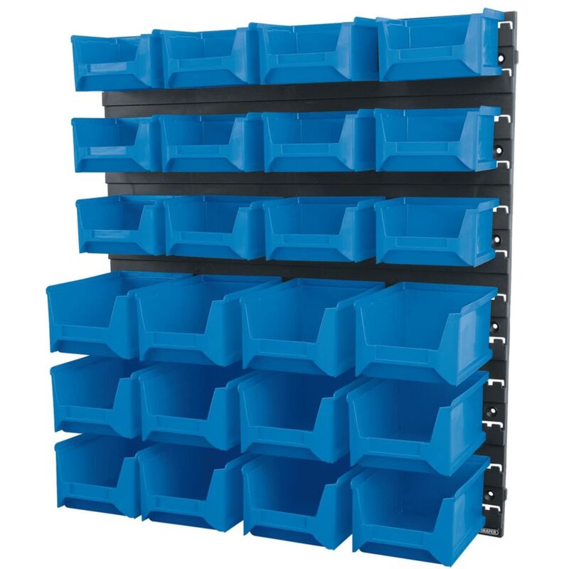 foto del prodotto draper 06798, pannello a scomparti per minuteria 24 pz.