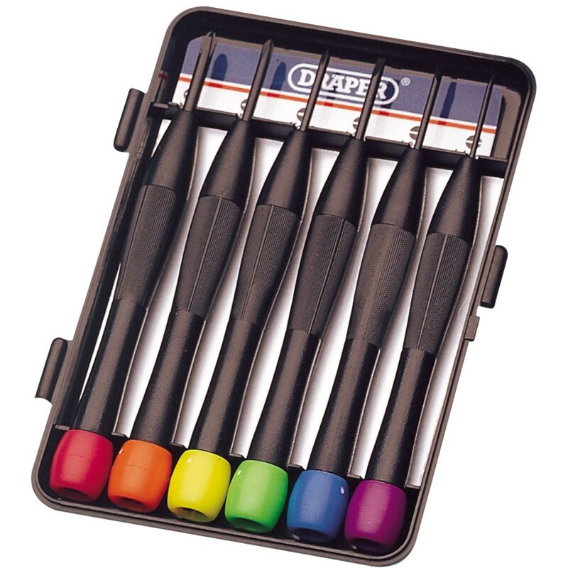 foto del prodotto draper 20644 set cacciaviti per orologiai, 6 pz