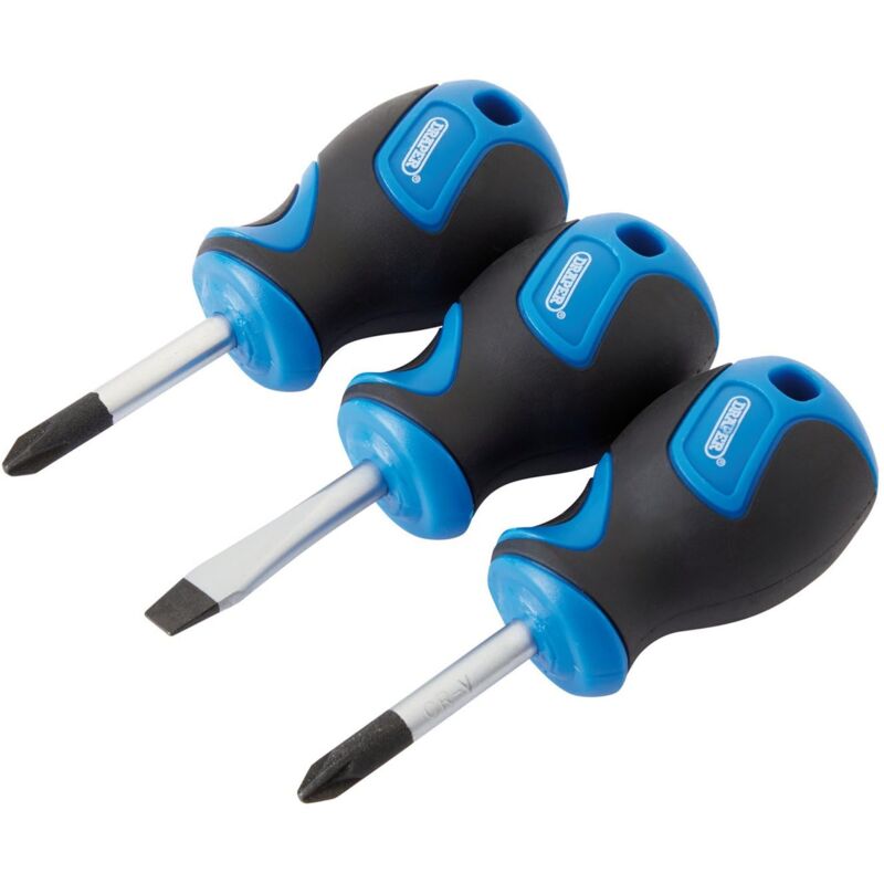 foto del prodotto draper 32604 set di cacciaviti di precisione, impugnatura morbida e tozza, inserti sagomati, set di utensili manuali, cacciaviti phillips e a
