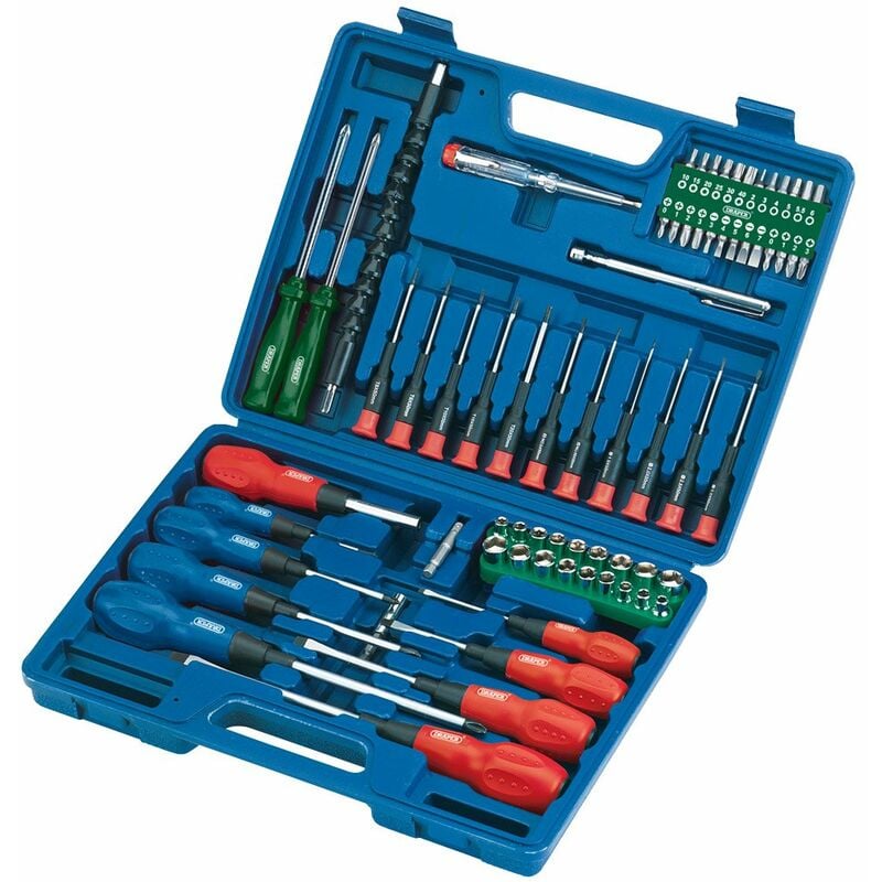 foto del prodotto draper 40850 set cacciaviti, bussole e inserti, 70 pezzi