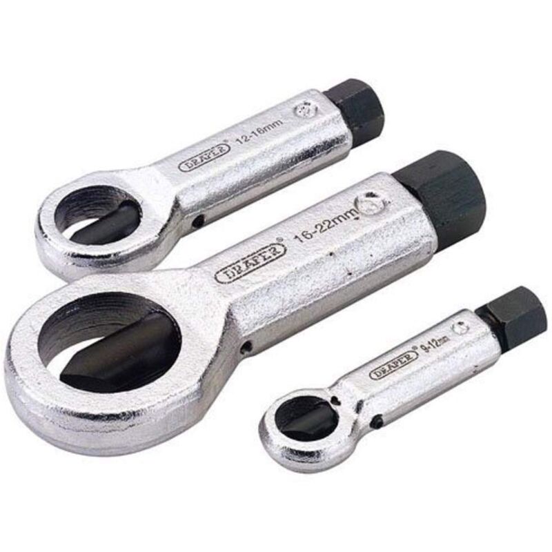 foto del prodotto draper 55108 set da 3 pezzi per rimuovere i dadi da 9 a 22 mm