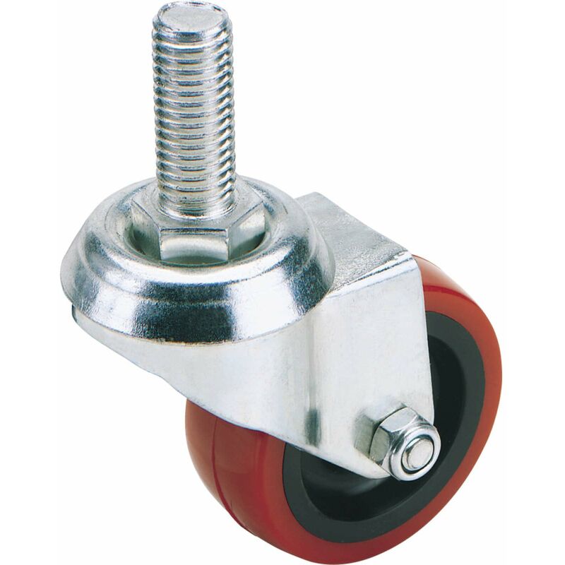 foto del prodotto draper 65520 bullone di fissaggio ruota pivotante, in poliuretano, 100 mm di diametro