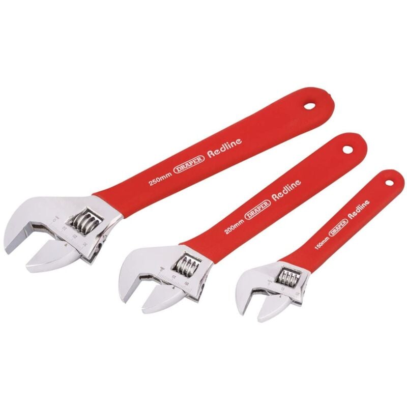 foto del prodotto draper, 67634, redline 67634 morbido, set chiave regolabile 3 pezzi 