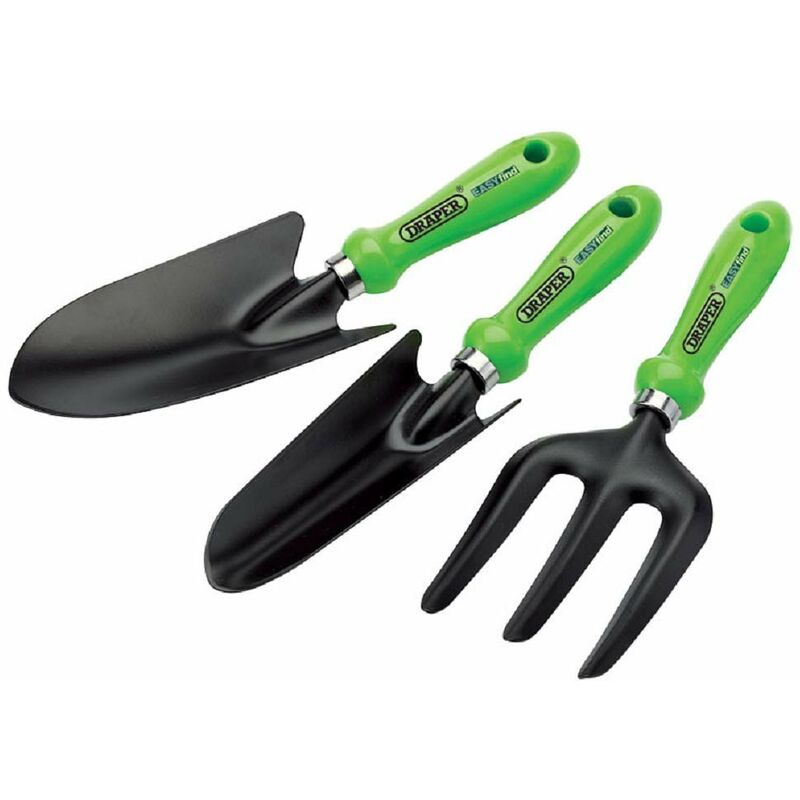 foto del prodotto draper 83972 facile trovare giardinaggio set di utensili a mano, colore verde 3 pezzi 