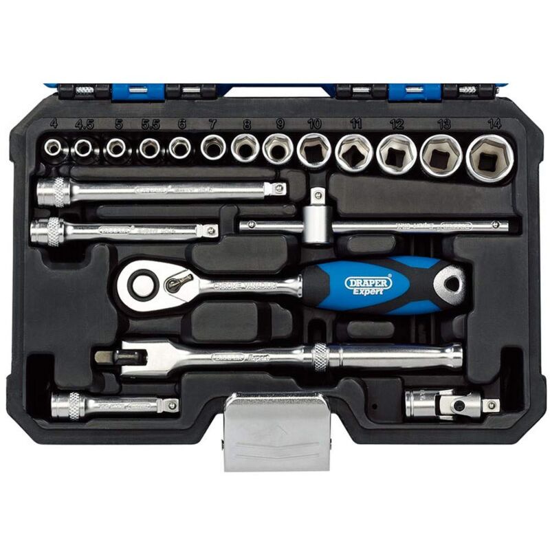 immagine 0 del prodotto draper b20 m sg bussole set, blu, 1 10,2 cm, set di 20 pezzi