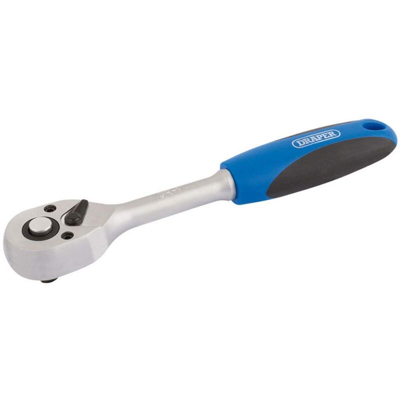 foto del prodotto draper bd72 square drive 72 tooth chiavi a cricchetto reversibile con impugnatura morbida, blu, 1 10,2 cm