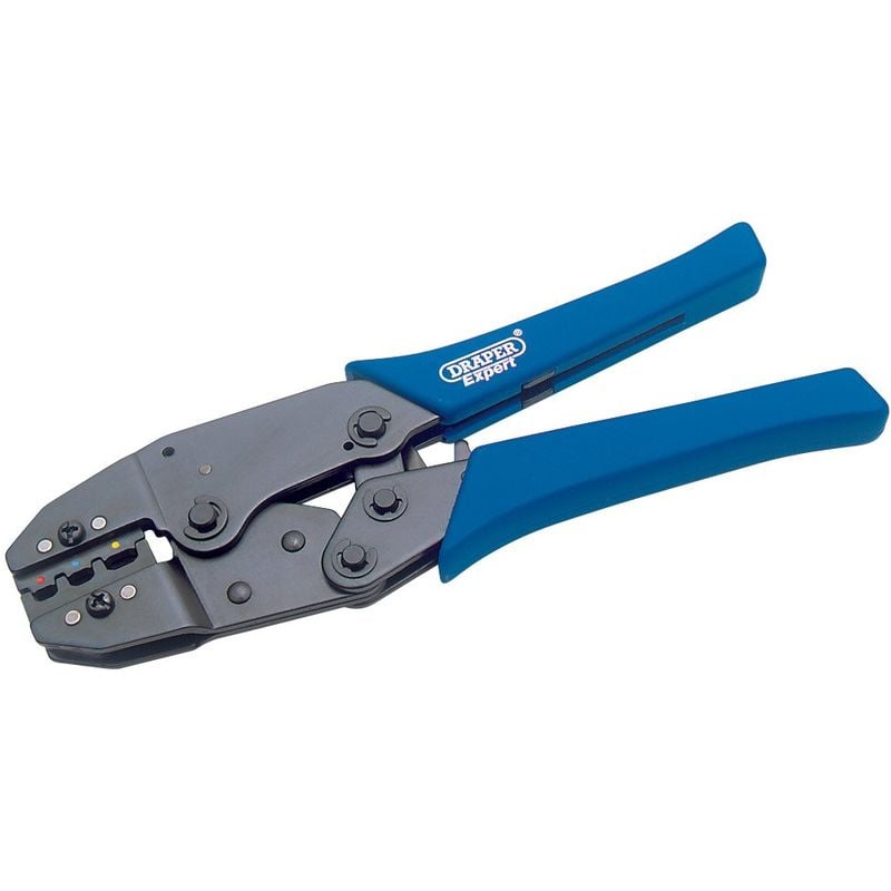 foto del prodotto draper expert 35574 pinza crimpatrice a cricchetto, 220 mm, colore blu