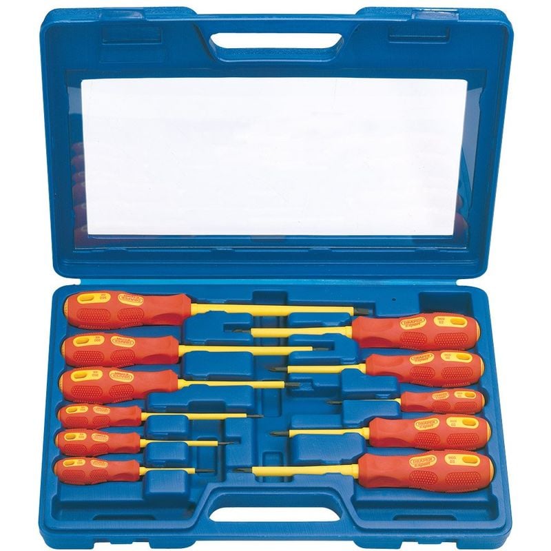 foto del prodotto draper expert 69234 set di cacciaviti completamente isolati, omologati vde, 11 pezzi, colore blu