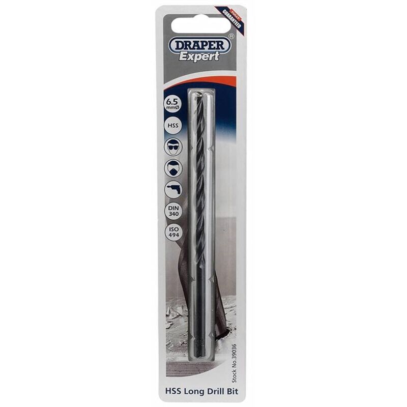 foto del prodotto draper expert h29mc l hss extra lungo trapano, blu, h29mc l