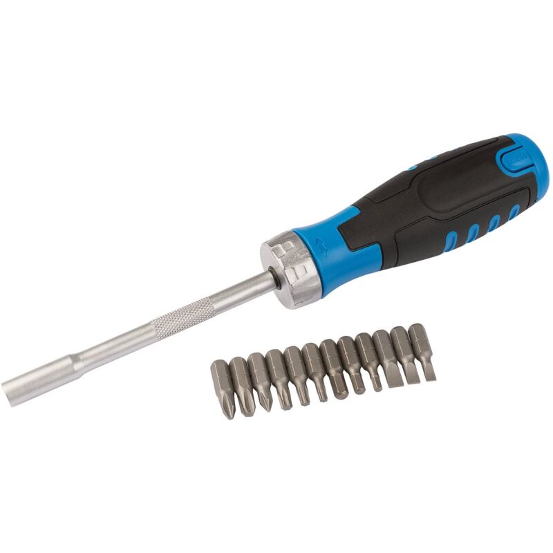 foto del prodotto draper set di 13 cacciaviti a cricchetto, contenitore interno, punte da 12 x 25 mm, kit fai da te professionale per la casa e l auto, utensili a