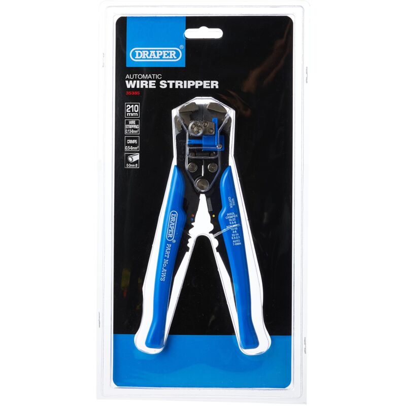 foto del prodotto draper tools draper 35385 pinza spelafili e pinza a crimpare, automatica, 3 in 1