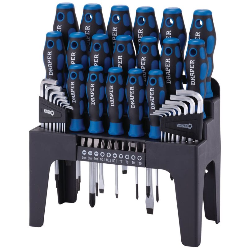 foto del prodotto draper tools draper 865 44 autista set pi stare in piedi blu 44 pezzi 