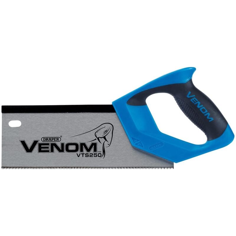 foto del prodotto draper tools draper venom 82199 sega a tenone doppia terra 12ppi, lunghezza lama 250 mm, blu