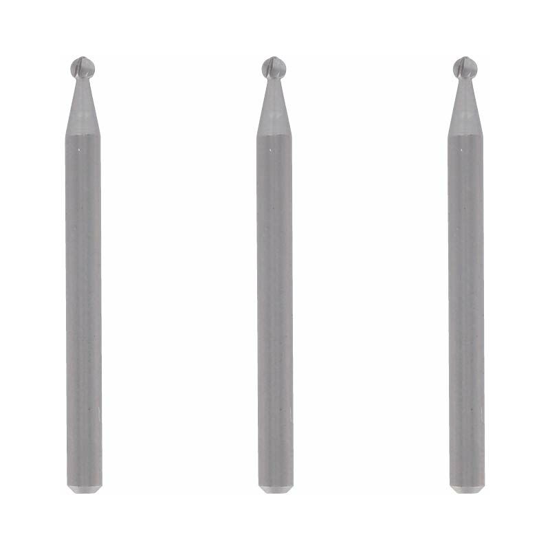 foto del prodotto dremel 107 multipack di punte da taglio per incisione 3x fresa per incisione a forma di sfera con diametro di lavoro di 2,4 mm