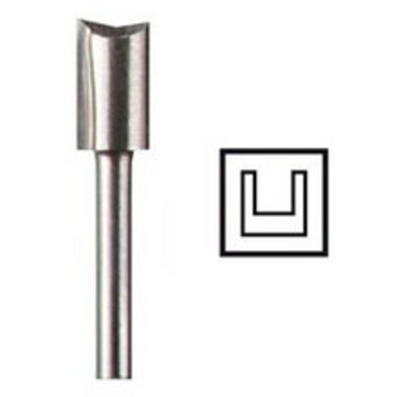 foto del prodotto dremel 2615065432 fresa per scanalatura hss 6.4 mm diametro albero 3.2 mm