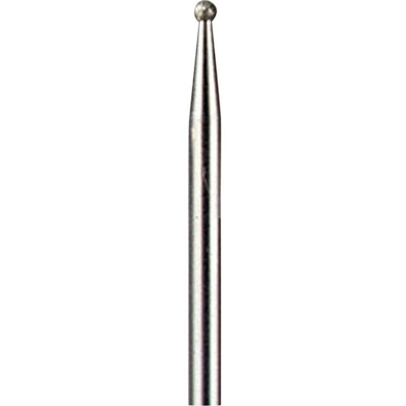 foto del prodotto dremel 26157103ja punta fresatrice metallo temprato sfera 2.0 mm diametro albero 3.2 mm