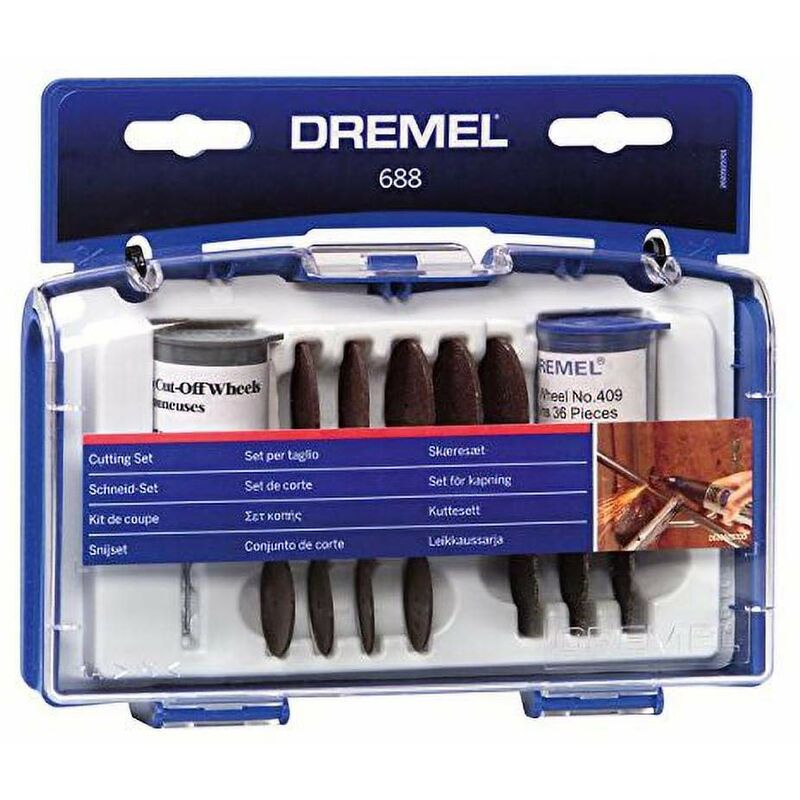 foto del prodotto dremel 688 set da taglio, kit di accessori con 69 accessori da taglio pi venduti per utensili rotativi