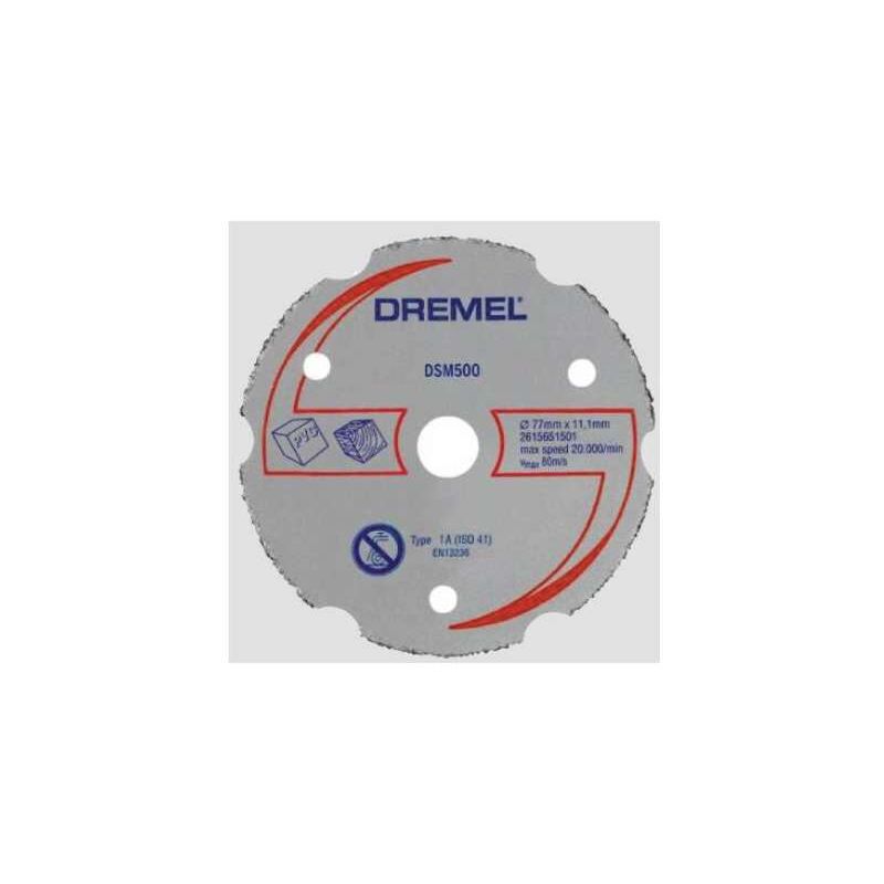 foto del prodotto dremel disco da taglio multiuso dsm500 diam 77mm x 11,1 mm