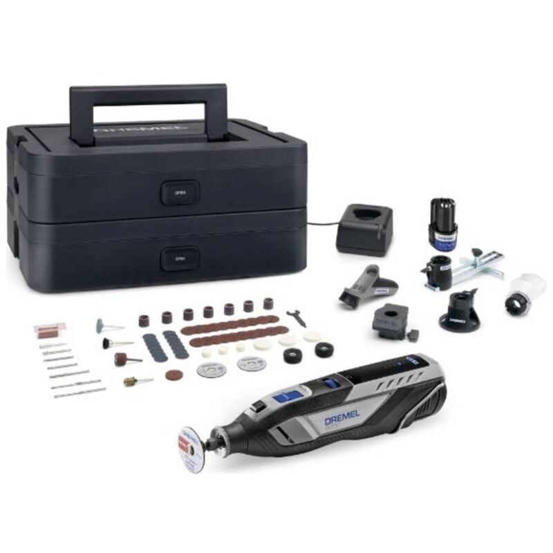 foto del prodotto dremel dremel 8250 5 65 platinum box 12v akku multitool f0138250jf multiutensile elettrico