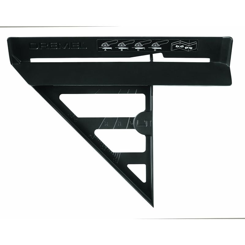 foto del prodotto dremel dsm840 guida di taglio, accessorio per sega circolare per tagli obliqui, smussati e diritti