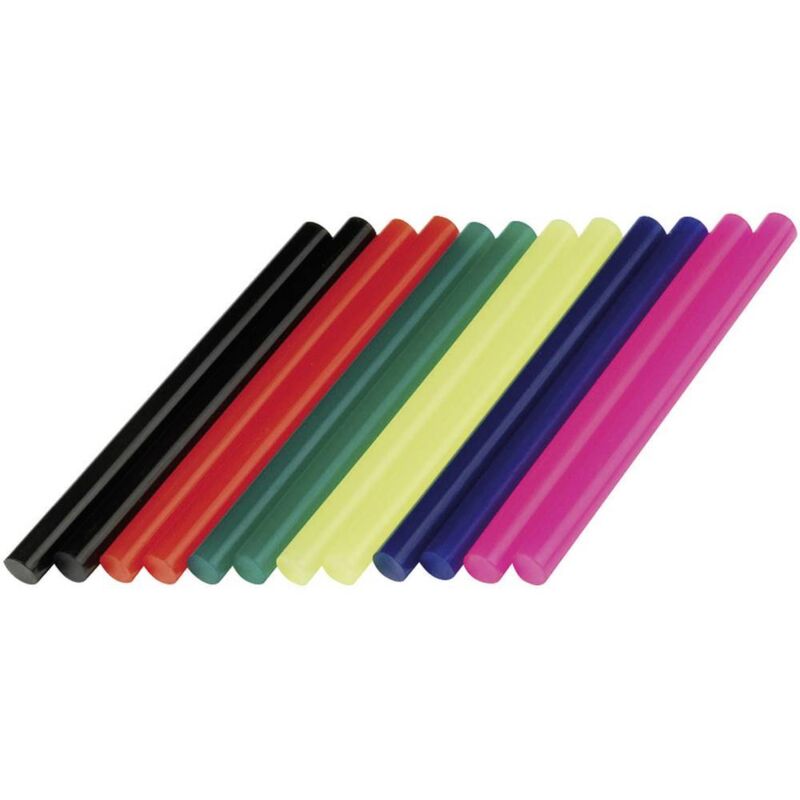 foto del prodotto dremel gg05 stick colla a caldo 7 mm 100 mm assortito vari colori 65 g 12 pz.