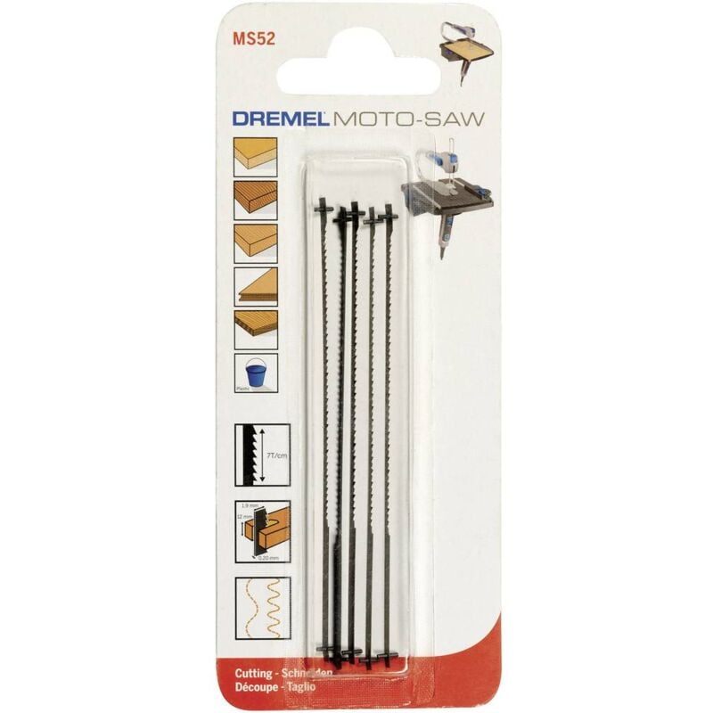 foto del prodotto dremel lama per sega lama seghettata a dentatura fine per tagliare il legno moto saw ms52 2615ms52ja n a