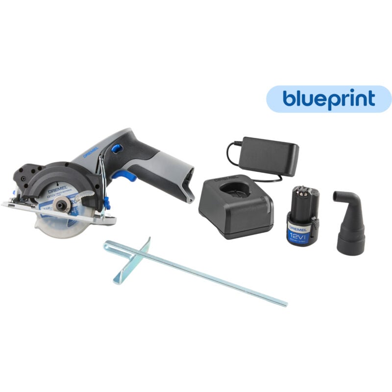 foto del prodotto dremel sega circolare compatta cs12v s1, lama circolare multimateriale, senza spazzole, batteria da 12v 2,0ah caricabatterie