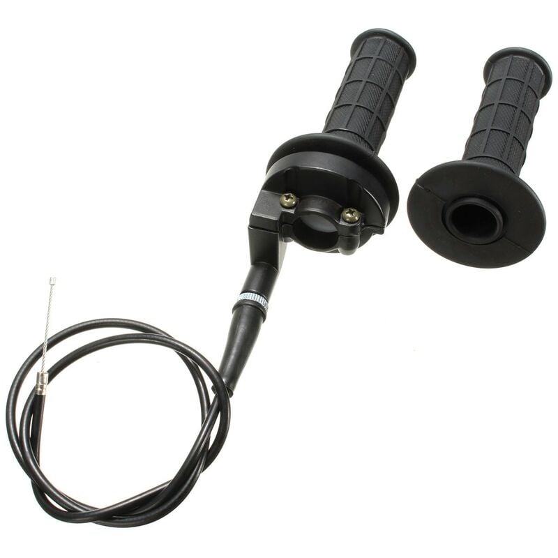 foto del prodotto drillpro coppia 7 8 22mm manubrio shifter grip cavo moto atv quad pit dirt bike scooter zebraa