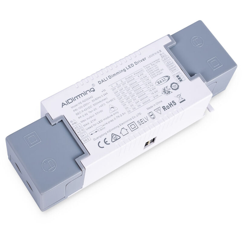 foto del prodotto driver dimmerabile dali 1 0-10v push - 9-42v dc -