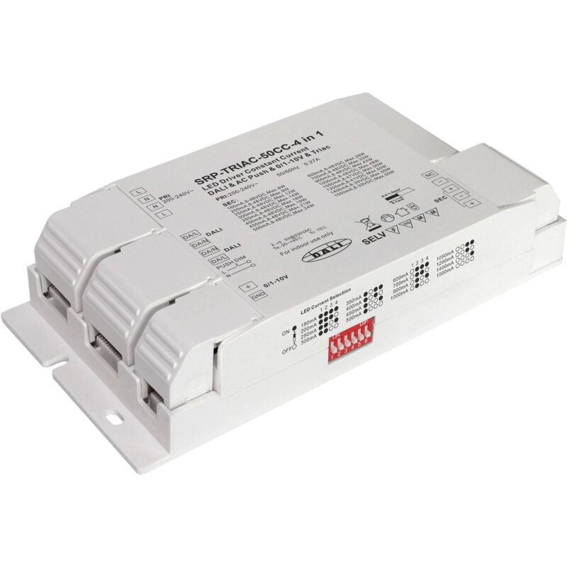 foto del prodotto driver dimmerabile triac dali push 0 1 10v 50w 180 1500ma 